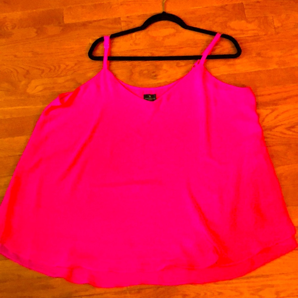 Hot pink sleeveless top